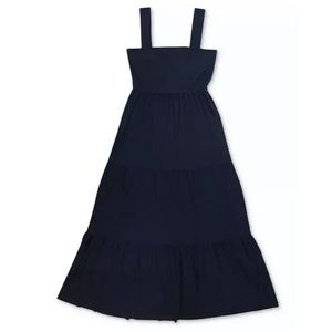 INC Tiered Knit Maxi Dress Black Size XL NWT